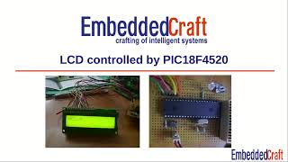 LCD controlled by PIC18F4520