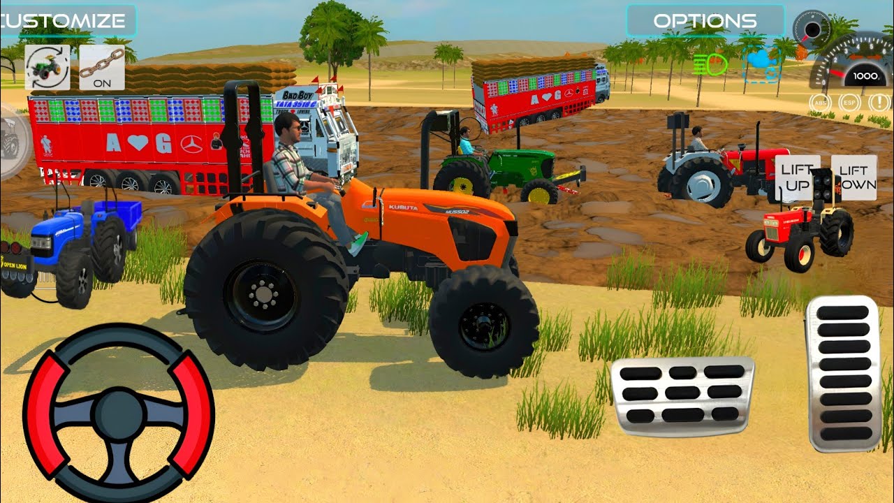 Drive JCB and Unloading Stone From Dumper  🎮🇮🇳 in Game 🎲🎮​ #tractor​ #dumper​#truck​#gamingvideos