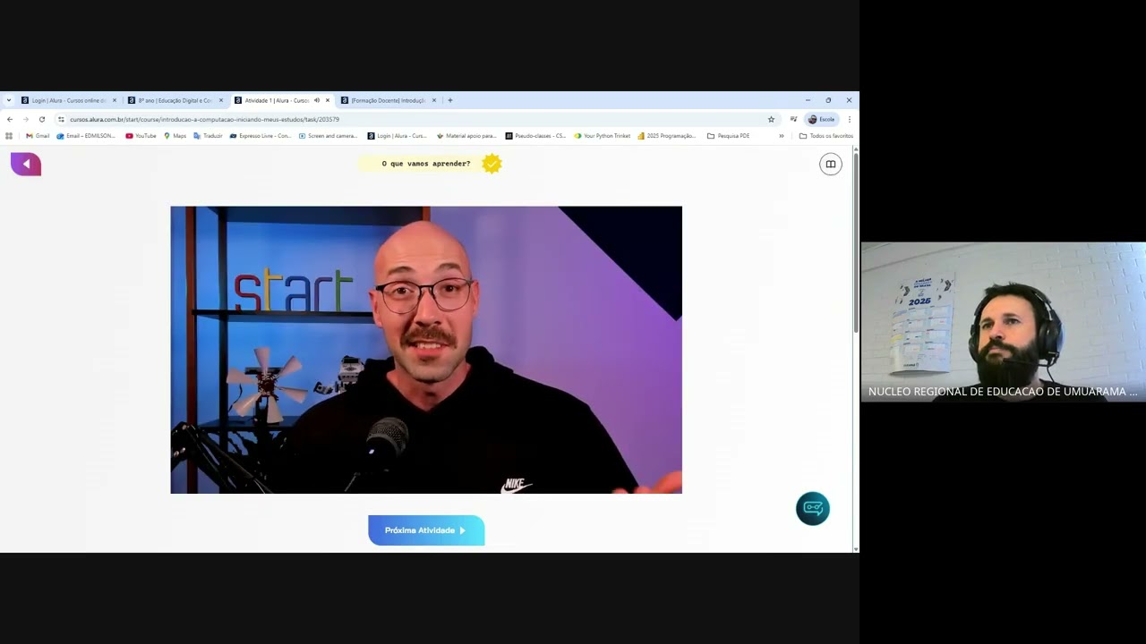 Reunião com Prof Denise