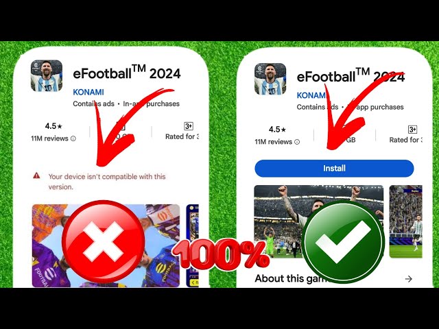 Celulares compatíveis com eFootball 2024 #atualização #pes2024mobile #