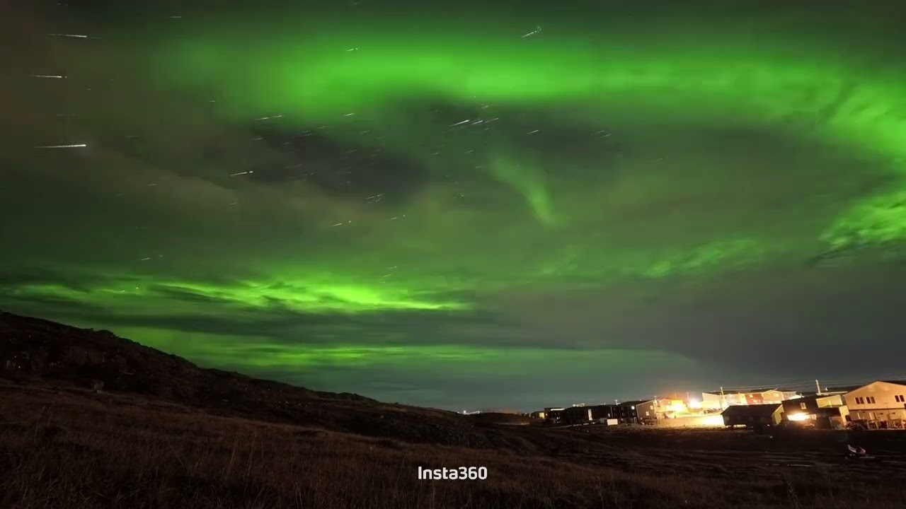 Another beautiful Aurora night in the Canadian Arctic!