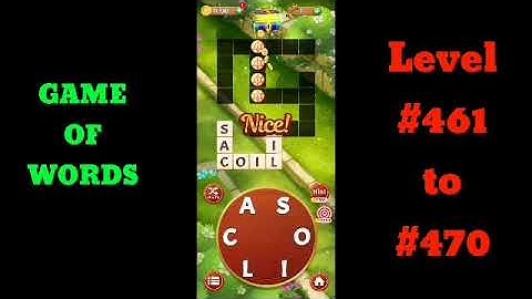 GAME OF WORDS // Level #461 - #470 @MsxRio