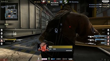 CS:GO VP vs SK EPICENTER INSANE SNAX 1v3 CLUTCH TO GET MAP POINT!! CRAZY 1v3 SNAX!! INSANE CLUTCH!!