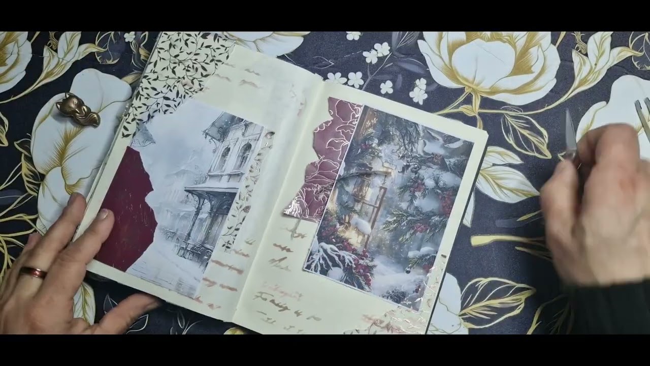 ASMR  1 HOUR 34 MINUTE  Relaxing Sound of art Journaling