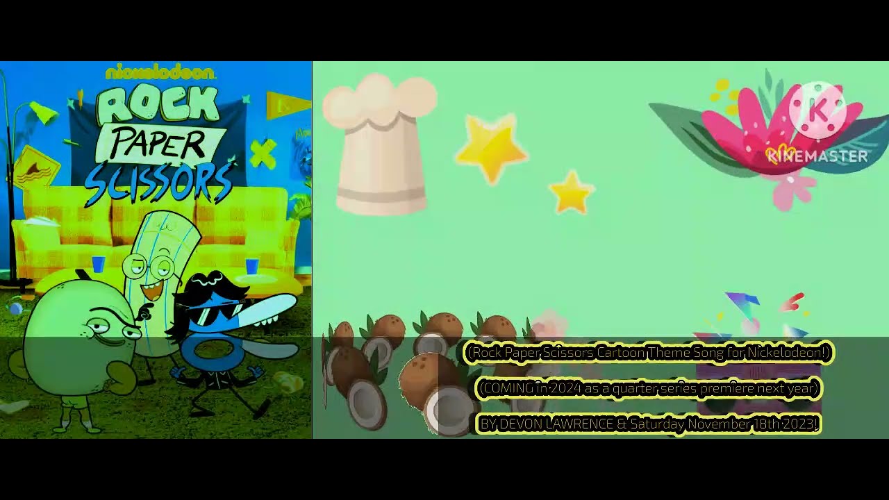 Rock Paper Scissors Cartoon Theme Song for Nickelodeon as early 2023