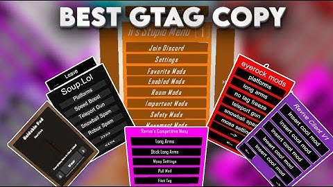 This is the BEST GORILLA TAG COPY FREE MOD MENUS)CUSTOM MAPS)CUSTOM COSMETICS)FREE STICK)ON APPLAB