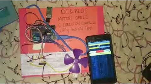 Speed  control of DC and BLDC motors using Android application