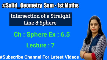 To find the points of Intersection of the line and Sphere ||Length of Tangent from a point to sphere