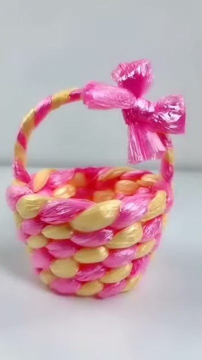 keranjang diy dengan kantong plastik // cara terbaik memanfaatkan sampah untuk membuat kerajinan // video kerajinan pinterest
