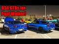 R34 GTRS SHUT DOWN PAUL WALKER TRIBUTE CAR MEET! (JDM Legends Everywhere!)
