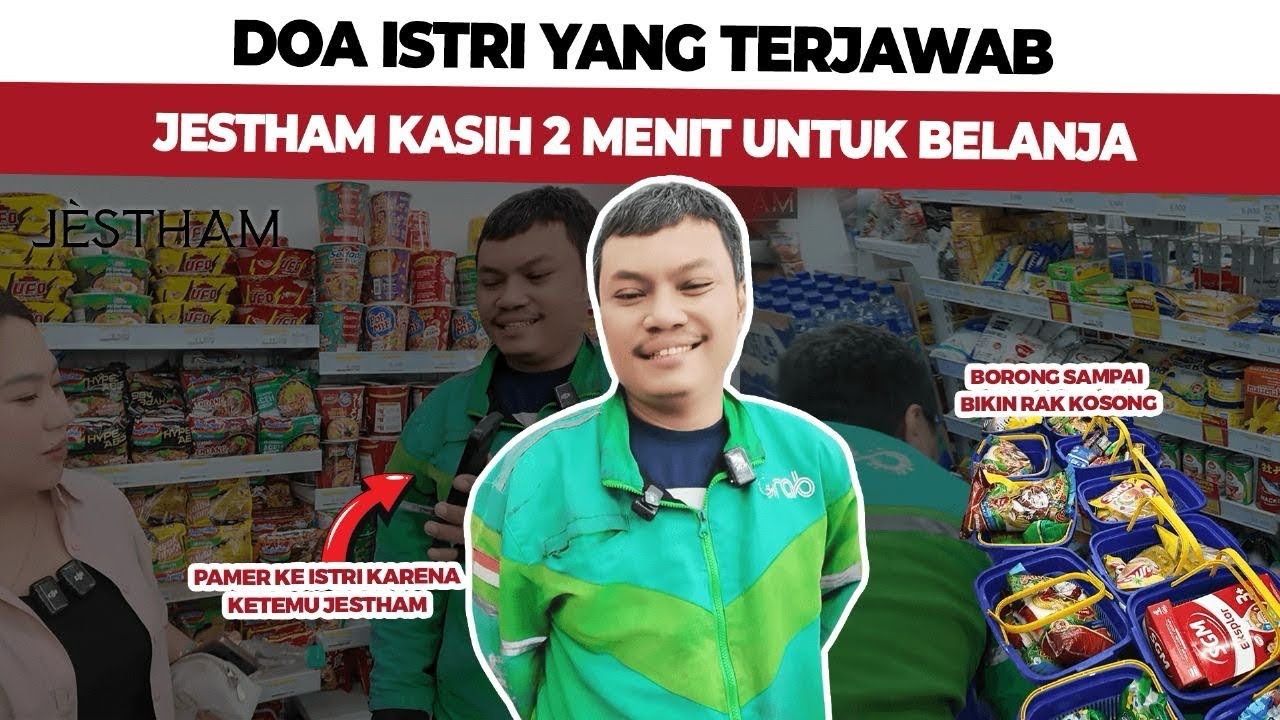 GAK DISANGKA! Abang Ojol ini KETEMU JESTHAM & langsung dapat KEJUTAN BESAR!
