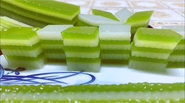 RAU CÂU LÁ DỨA - CÁCH LÀM RAU CÂU LÁ DỨA NƯỚC CỐT DỪA KHÔNG BỊ TÁCH LỚP, RAU CÂU THƠM NGON, ĐƠN GIẢN