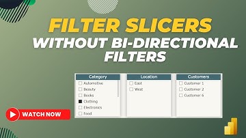 Create Cascading FILTER Slicers in Power BI without Using Bi-Directional Filters | MiTutorials