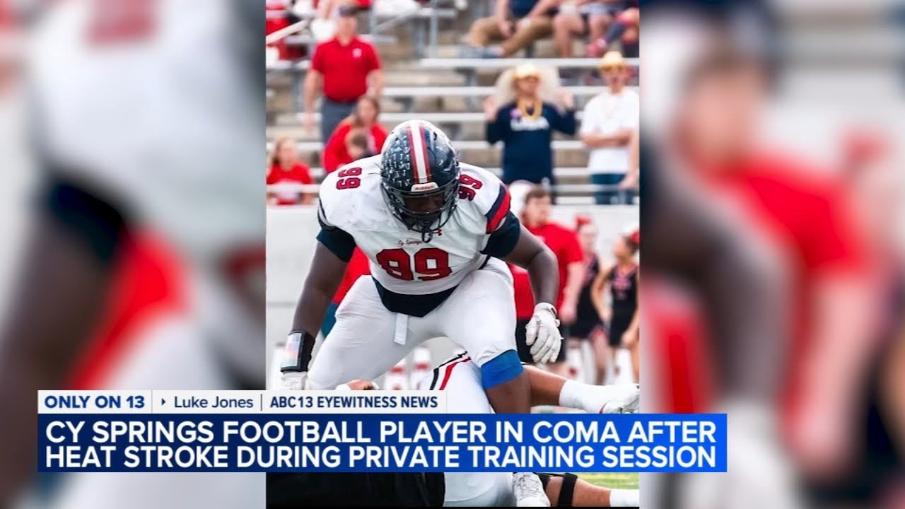 Cypress Springs HS football player in coma week after heat stroke, mom says