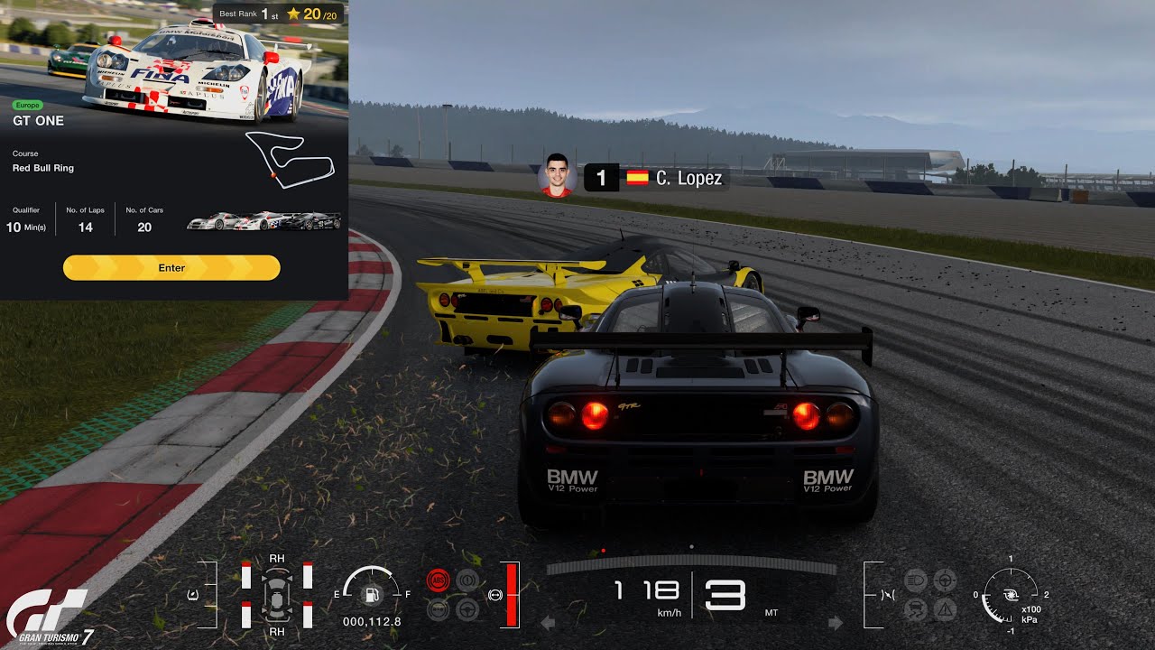 Gran Turismo 7 | Power Pack: GT ONE, Red Bull Ring 14Laps - McLaren F1 GTR 120% [PS5]
