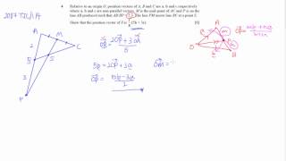 A Levels H2 math - Vectors 2007/TJC/1/4 (Challenging question on ratio theorem)