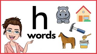 WORDS THAT START WITH Hh | 'h' Words | Phonics | Initial Sounds | LEARN LETTER Hh