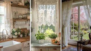 100+ Lace Curtain Ideas for Cozy Cottage Farmhouse Style With Shabby Chic Elegance HOME DECOR