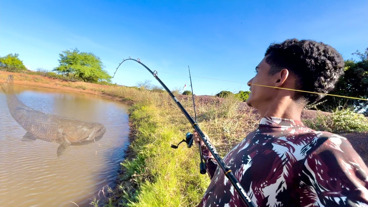 QUEM PESCAR O MAIOR PEIXE NO LAGO GANHA BOLADA EM DINHEIRO - desafio extremo