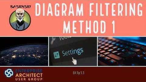 Enterprise Architect Tip 5.3 - Diagram Filtering (Method 1)