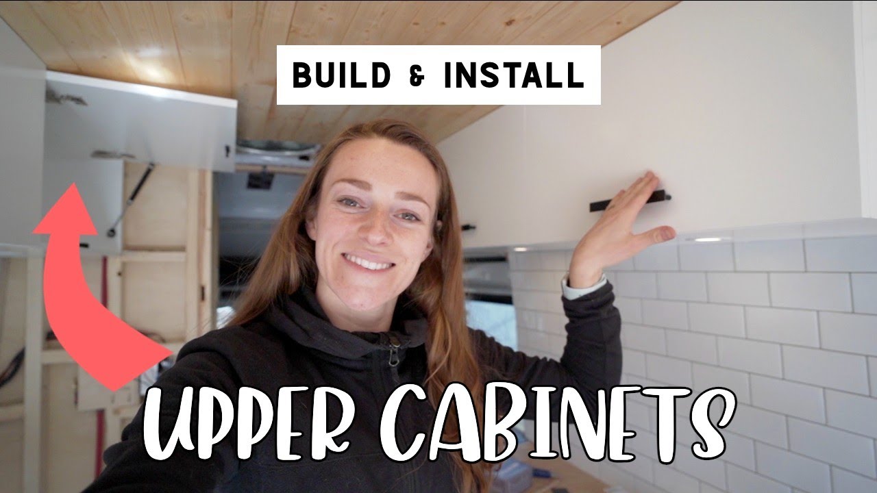 VAN BUILD UPPER CABINETS | BUILD & INSTALL - YouTube