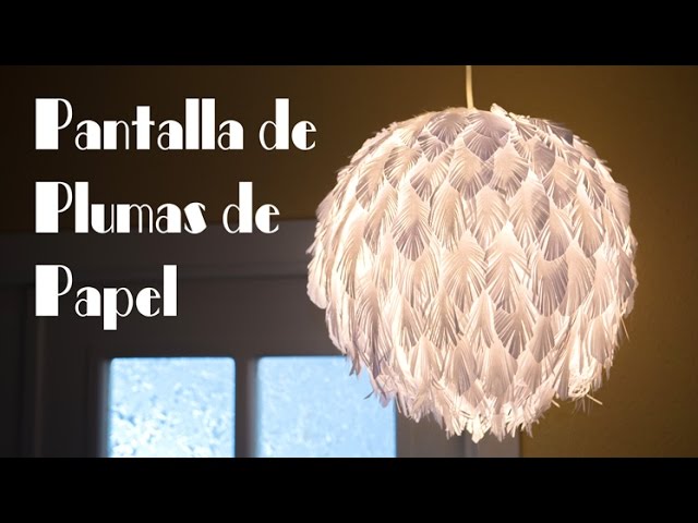 Pantalla Plumas Papel Facil y Elegante - YouTube