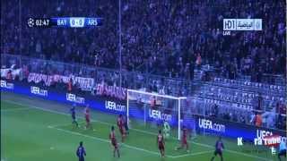 Bayern Munich vs Arsenal FC 0-2 All Goals and Highlights 13_3_2013
