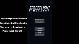 How to download a Planetpack | SFS 1.4 | Tutorial screenshot 5