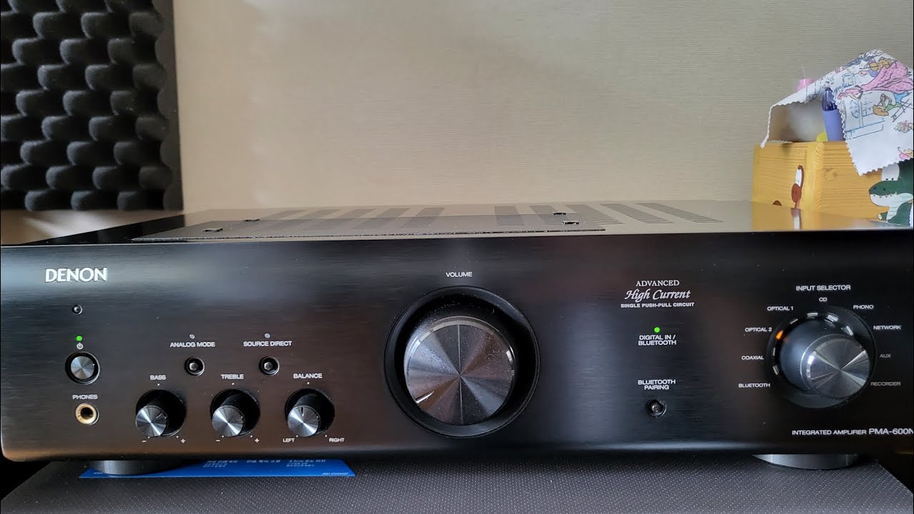 DENON PMA600NE power on/off sound YouTube