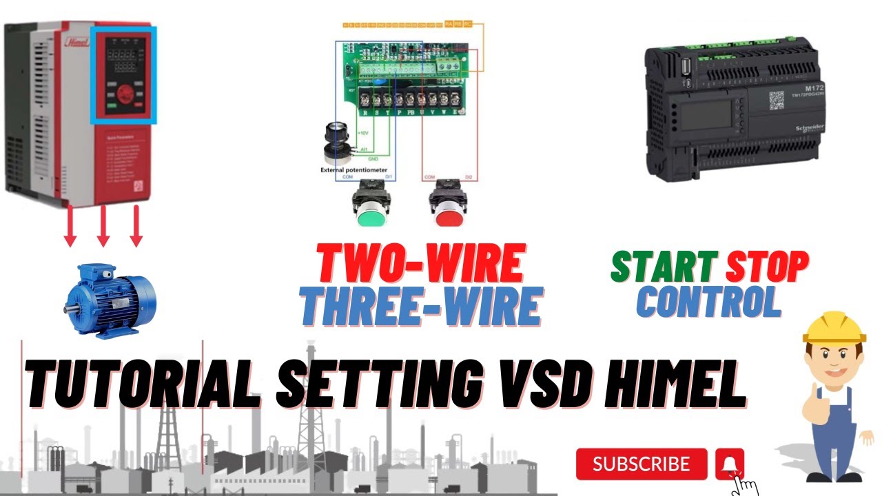 TUTORIAL VSD HIMEL (SETTING PARAMETER START STOP CONTROL) - YouTube