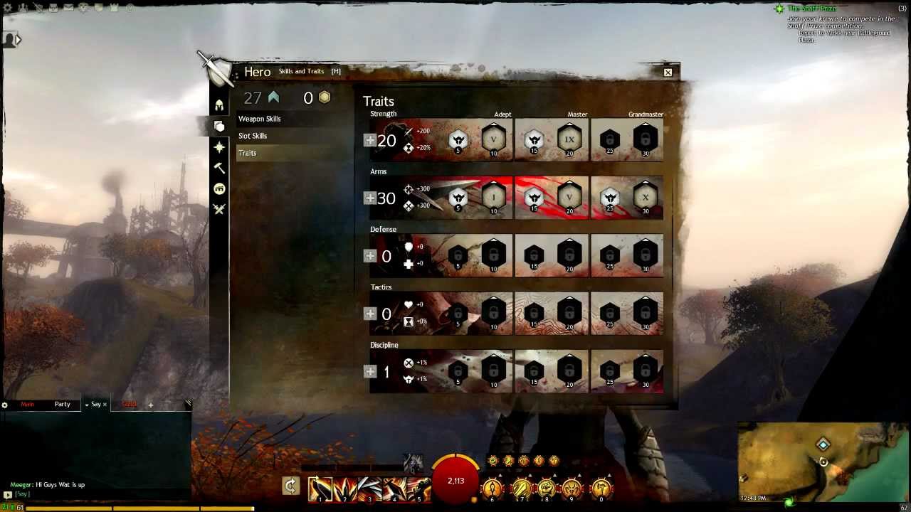 Guild Wars 2 Warrior Level 40 80 Traits Guide YouTube