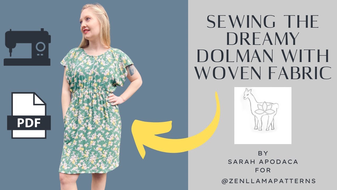 How I used woven fabric for a stretch knit sewing pattern- Dreamy Dolman by Zen Llama Patterns