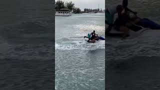 He was trying to get his jet ski back! #shorts #bahamas #jetski