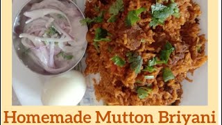 Homemade Mutton Briyani|Resepi Nasi Briyani Kambing|Aadu Biryani seivathu eppadi?