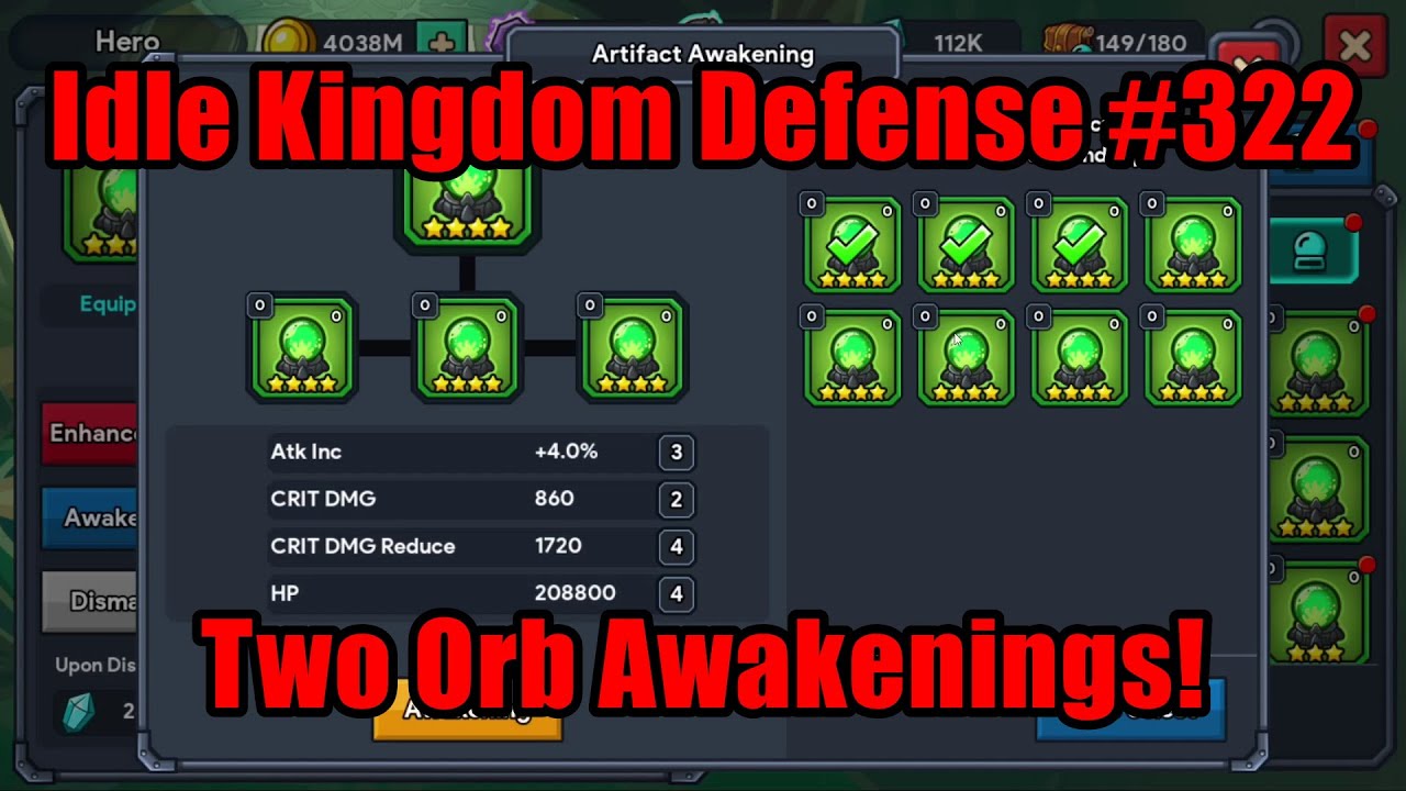 Idle Kingdom Defense 322 Two Orb Awakenings Stage 17170 YouTube idle-kingdom-defense-322-two-orb-awakenings-stage-17170-youtube
