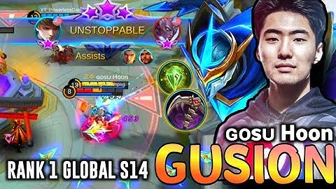 ɢᴏsᴜ Hoon Super Aggressive Skill Combo!Fast Hand! [ Gusion Gameplay by ɢᴏsᴜ Hoon ] MLBB✓