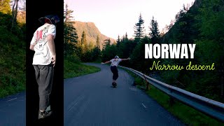 Narrow Descent DOWNHILL SKATING in NORWAY - European championship road