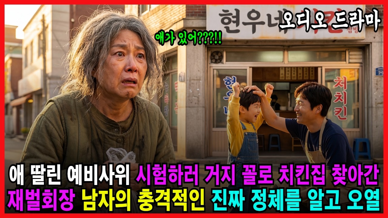 애 딸린 예비사위 시험하러 거지 꼴로 치킨집 찾아간 재벌회장 남자의 충격적인 진짜 정체를 알고 오열 [ 노후사연 감동사연 사연 ...