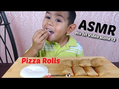 ASMR Pizza Rolls *Messy Eating (Whispering) | EatWithJas91
