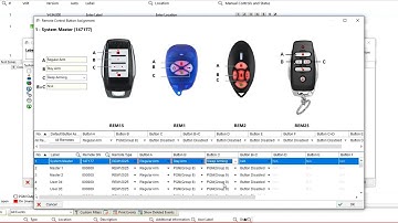 Remote control REM buttons programing paradox alarm system BabyWare Stay ARM, Sleep ARM