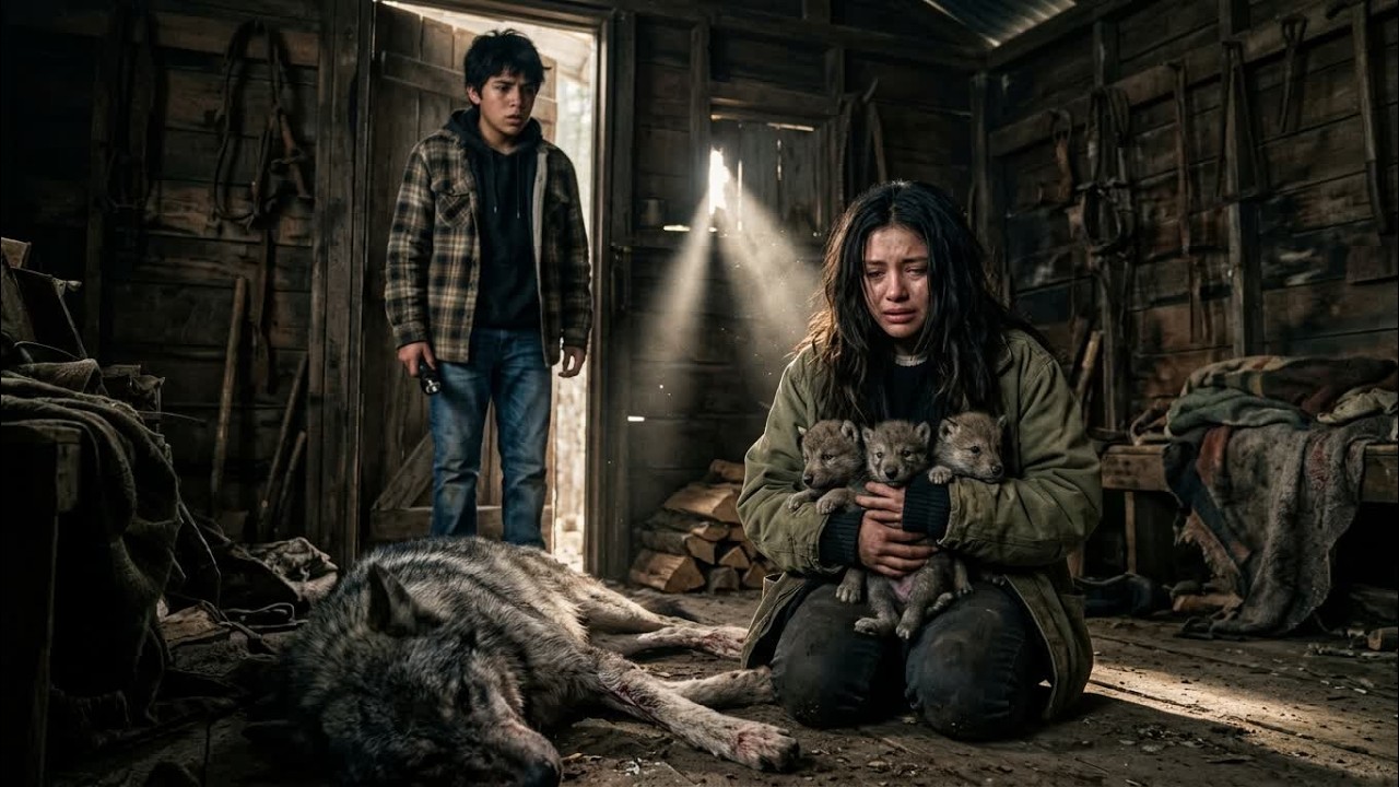 Un lobo lo guio a una cabaña… ¡lo que vio adentro le puso la piel chinita