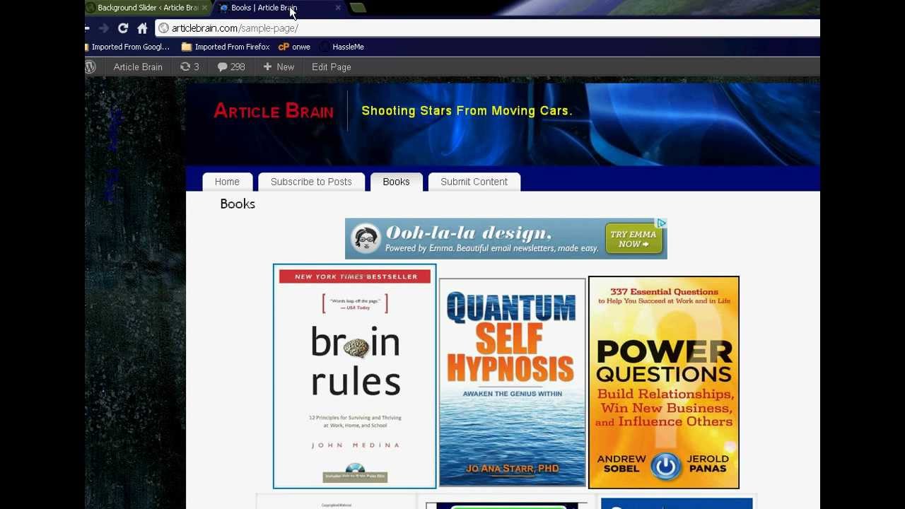 How to Make a Subliminal Web Site Using WordPress