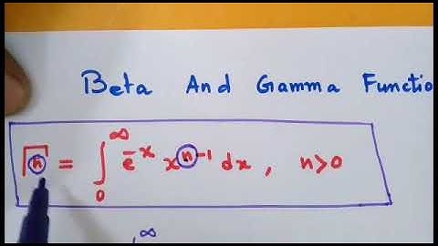 Gamma and beta function (Bangla)  method of applied math