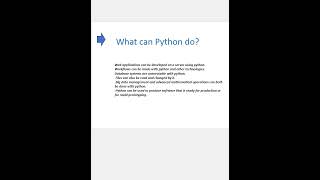What can Python do?? #interviewprep #coding #pythontutorial #webdevelopment #webdesign #codingtips