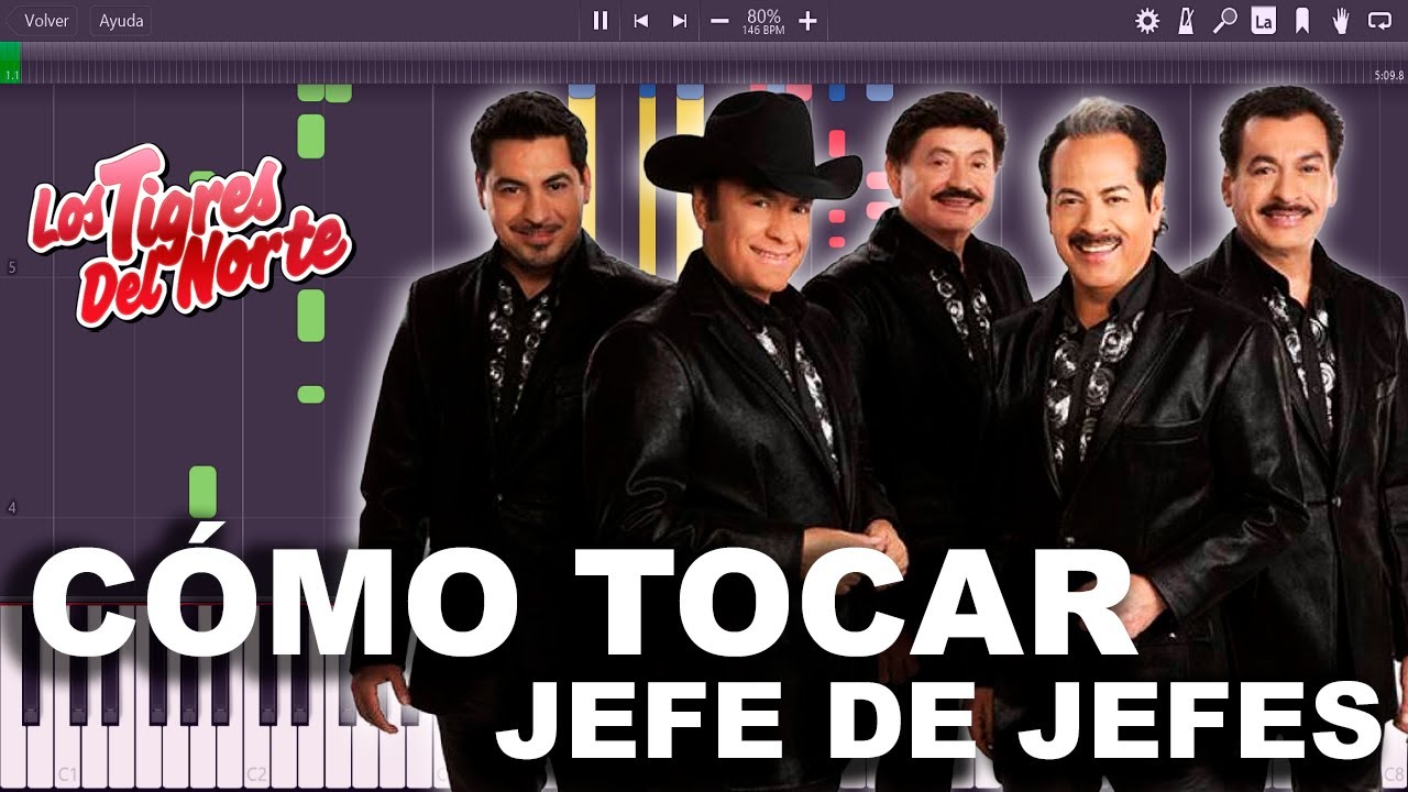 Los Tigres del Norte - Jefe de jefes - (Cómo tocar) / Tutorial - Piano