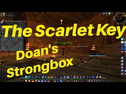 How to get Scarlet Key WoW - Doan's Strongbox in Scarlet Monastery Library