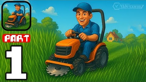 Lawn City Idle Gra - Gameplay Walkthrough Part 1 Cleaning Yard Grass (iOS,Android)