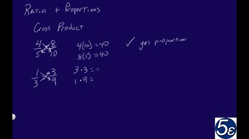 Ratios & Proportions - Cross Product