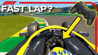 Trying a FAST LAP With a CURRENT F1 CAR Using a PS3 JOYSTICK