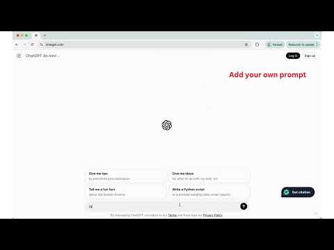 ChatGPT Prompt Shortcut video preview 2